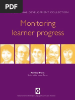 Monitoring Learner Progress