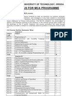 Final Updated New Syllabus MCA BPUT 2008-10