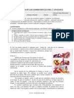 EVALUACIÓN SUMATIVA DE COMPRENSIÓN LECTORA Portafolio