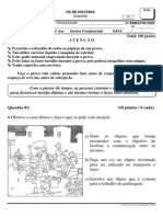 Prova PB Historia 1ano Manha 4bim