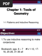 1-1 Patterns and Inductive Reasoning