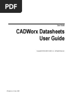 CADWorx Datasheets User Guide