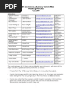 USGBC Louisiana Advocacy Committee Meeting Minutes 6/12/08: Attendees