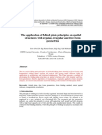 The Application of Folded Plate Principles On Spatial Structures With Regular, Irregular and Free-Form Geometries