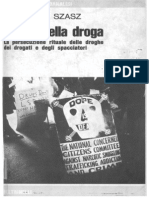 Il Mito Della Droga Thomas S. Szasz 