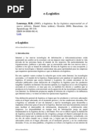 2005 - Elogistics Logistica Empresarial en El Nuevo Milenio