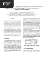 Configurable and Scalable High Throughput Turbo Decoder Architecture For Multiple 4G Wireless Standards