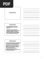 Part 12 Superposition Single and Multi Well