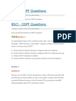 OSPF Questions