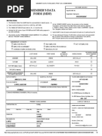 Member's Data Form (MDF) PAG-IBIG