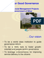 Centre For Good Governance: Public Financial Management Projects in Government of Bihar