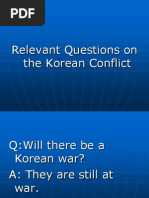 Relevant Questions On The Korean Conflict