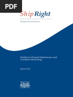 Machinery Planned Maintenance and Condition Monitoring, March 2013