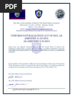 The Uniform Naturalization Act of 2013 As Amended 11-29-2013-Set