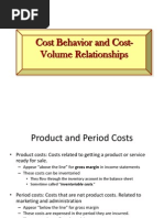 Cost Behavior and Cost-Volume Relationships