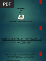 International Operations Management