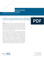 PCG Human Services Child Welfare Finance Reform White Paper