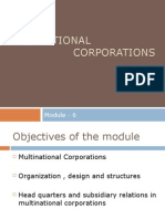 Module 6 - Multinational Corporations