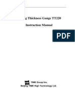 Instruction Manual Coating Thickness Gauge