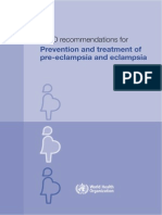 Guideline Who Preeclampsia-Eclampsia