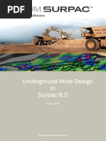 Underground Mine Design