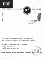 Flutter of Rectangular Panel Supersonic Nasa Report PDF