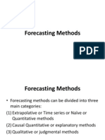 Forecasting Methods