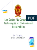 Low Carbon /No-Carbon Energy Technologies For Environmental Sustainability Technologies For Enviroronment