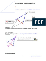 Figures Usuelles Et Axes de Symétrie (6ème)