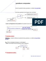 Grandeurs Composées (3ème)