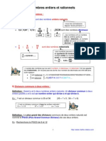 Nombres Entiers Et Rationnels (3ème)