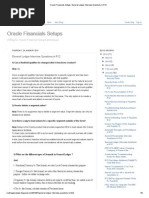 Oracle Financials Setups - General Ledger Interview Questions in R12