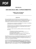 Sociologia Del Conocimiento