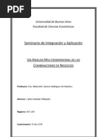 Combinaciones de Negocios y El Caso Movistar