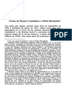 Carta A Efren Hdez de Rosario Castellanos y Respuesta