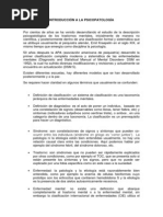 Introducción A La Psicopatología PDF