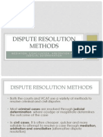 Dispute Resolution Methods