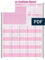 Free Download OMR Sheet 200 Questions PDF