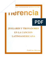 Barzuna, Guillermo - Juglares y Trovadores en La Canción Latinoamericana