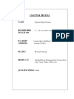 A Project Report On Finance of Stone Crusher