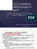 The Muslims in Rakhine and The Political Project of The Rohingyas by Jacques Leider