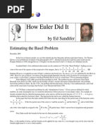 How Euler Did It 02 Estimating The Basel Problem