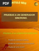 Capitulo 6 - Pruebas A Un Generador Sincrono