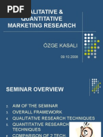 Qualitative & Quantitative Marketing Research: Özge Kasali