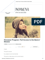 Kinowear Program - Full Access To The Basics' Module - Kinowear