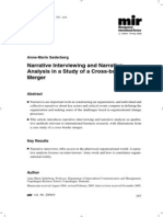 Søderberg - Narrative Interviewing and Narrative Analysis