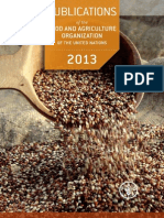 Publications of FAO in 2013