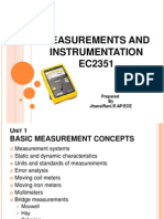 Measurements and Instrumentation