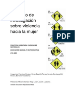 Investigación Sobre VIOLENCIA HACIA LA MUJER