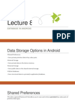 Lecture 8 Database in Android